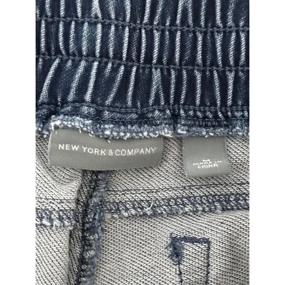 Y2k Jeans Medium Jogger High Waisted Med Wash Distressed Athleisure Streetwear - Picture 4 of 16